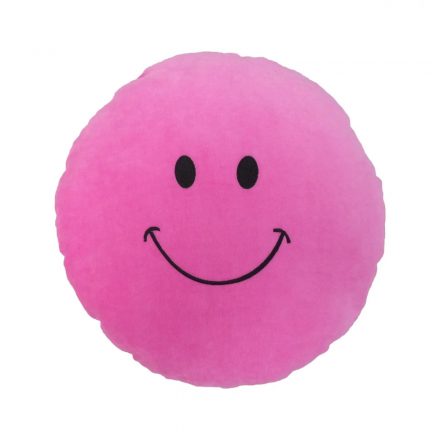 Plüss smiley párna - Pink - NAGY